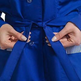 Халат для горничных и уборщиц у01-ХЛ с длинным рукавом васильковый (размер 56-58, рост 158-164) фото Халат для горничных и уборщиц у01-ХЛ с длинным рукавом васильковый (размер 56-58, рост 158-164)