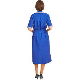 Халат для горничных и уборщиц у01-ХЛ с коротким рукавом васильковый (размер 44-46, рост 158-164) фото Халат для горничных и уборщиц у01-ХЛ с коротким рукавом васильковый (размер 44-46, рост 158-164)