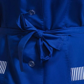 Халат для горничных и уборщиц у01-ХЛ с коротким рукавом васильковый (размер 52-54, рост 170-176) фото Халат для горничных и уборщиц у01-ХЛ с коротким рукавом васильковый (размер 52-54, рост 170-176)