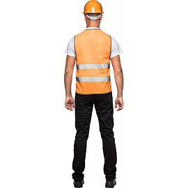 Жилет сигнальный Тип 1Е оранжевый с СОП размер L-XL (48-54)