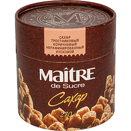 Сахар кусковой Maitre de Sucre тростниковый 270 г
