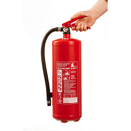 Огнетушитель порошковый Пожтехника ОП-5(з) Миг (АВСЕ, 2А 89В СЕ, ЗПУ-стеклонаполненный полиамид)