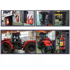 Кронштейн Пожтехника настенный для огнетушителей Иней металлический фото Кронштейн Пожтехника настенный для огнетушителей Иней металлический