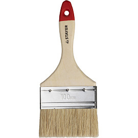 Кисть малярная плоская Stayer из натуральной щетины 100 мм (0101-100)