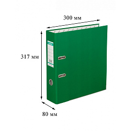 Папка-регистратор Bantex (Attache Selection) Economy Plus 80 мм зеленая бумвинил/бумага
