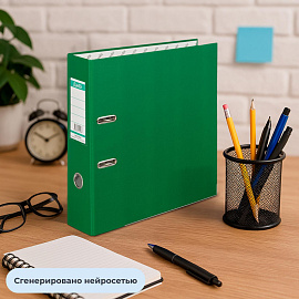 Папка-регистратор Bantex (Attache Selection) Economy Plus 80 мм зеленая бумвинил/бумага