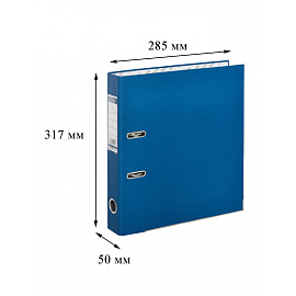 Папка-регистратор Bantex (Attache Selection) Economy Plus 50 мм синяя бумвинил/бумага с защитным уголком