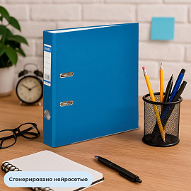 Папка-регистратор Bantex (Attache Selection) Economy Plus 50 мм синяя бумвинил/бумага с защитным уголком