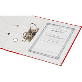 Папка-регистратор Bantex (Attache Selection) Economy Plus 50 мм красная бумвинил/бумага с защитным уголком