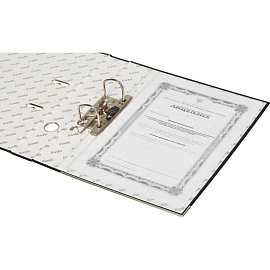 Папка-регистратор Bantex (Attache Selection) Economy Plus 50 мм черная бумвинил/бумага