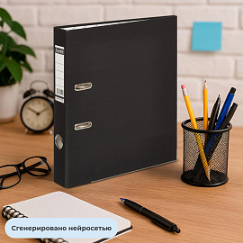 Папка-регистратор Bantex (Attache Selection) Economy Plus 50 мм черная бумвинил/бумага