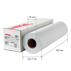 Бумага широкоформатная Комус (ProMega engineer Bright white) 80 г/кв.м, длина 150 м, ширина 420 мм, диаметр втулки 76 мм фото Бумага широкоформатная Комус (ProMega engineer Bright white) 80 г/кв.м, длина 150 м, ширина 420 мм, диаметр втулки 76 мм