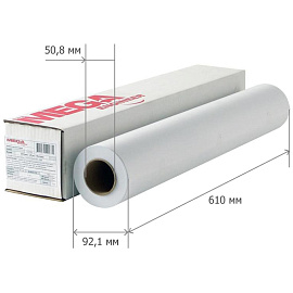 Бумага широкоформатная Комус (ProMega engineer Bright white) (120 г/кв.м, длина 30 м, ширина 610 мм, диаметр втулки 50.8 мм) фото Бумага широкоформатная Комус (ProMega engineer Bright white) (120 г/кв.м, длина 30 м, ширина 610 мм, диаметр втулки 50.8 мм)