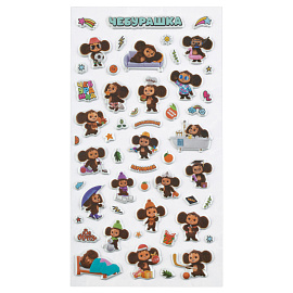 Наклейки объемные Мульти-Пульти "Чебанаклейки", 22*10см, пакет европодвес