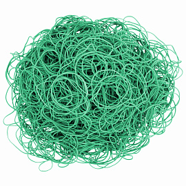Резинки банковские универсальные диаметром 60 мм, BRAUBERG 1000 г, зеленые, натуральный каучук, 440103
