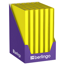 Папка с 20 вкладышами Berlingo "Soft Touch" А4, 17мм, 700мкм, желтая, с внутр. карманом