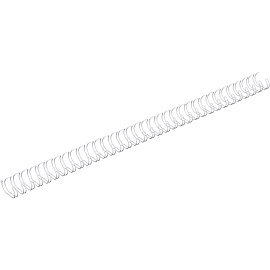 Пружины для переплета металлические ProMega office 12,7мм белые 100шт/уп. (для сшивания 100 листов)
