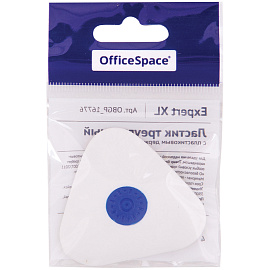 Ластик OfficeSpace "Expert XL", треугольный, большой, термопластичная резина, пластик. держатель, 50*50*9мм