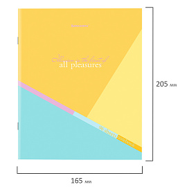 Тетрадь А5 96 л. BRAUBERG скоба, клетка, обложка картон, "Multicolor" (микс в спайке), 404436