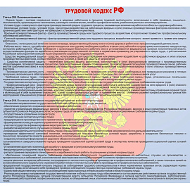 Информационный стенд-плакат Охрана труда (920x800 мм)