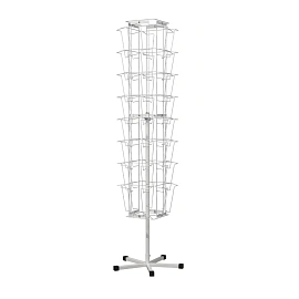 Стойка напольная Attache разборная на 32 лотка (белая, 189x53x53 см)