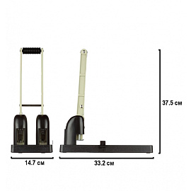 Дырокол мощный Attache до 150 листов чёрный/серый