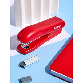Степлер Комус Prima до 12 листов красный (скобы № 10, с антистеплером)