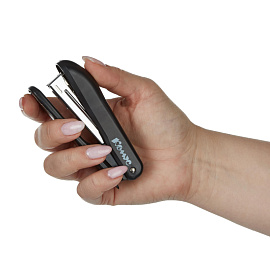 Степлер Комус Prima до 12 листов черный (скобы № 10, с антистеплером)