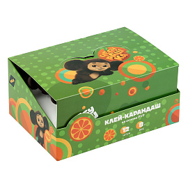 Клей-карандаш Мульти-Пульти с топпером "Чебурашка", 08г, ПВП