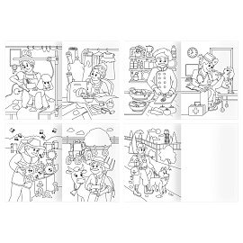 Раскраска А4, 16 стр., ТРИ СОВЫ "Любимая раскраска