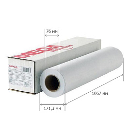 Бумага широкоформатная Комус (ProMega engineer) 80 г/кв.м, длина 175 м, ширина 1067 мм, диаметр втулки 76 мм фото Бумага широкоформатная Комус (ProMega engineer) 80 г/кв.м, длина 175 м, ширина 1067 мм, диаметр втулки 76 мм