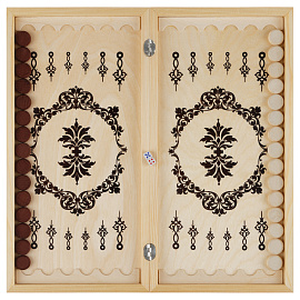 Игра настольная ТРИ СОВЫ "Нарды", с деревянной доской 40*40см фото Игра настольная ТРИ СОВЫ "Нарды", с деревянной доской 40*40см