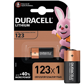Батарейка 16340 Duracell фото Батарейка 16340 Duracell