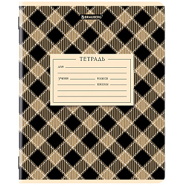 Тетрадь 12 л. BRAUBERG линия, обложка картон, CLASSIC TEXTURE, 107284