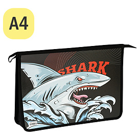 Папка для тетрадей 2 отделения, А4, ArtSpace "Strong", пластик, на молнии