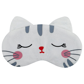 Маска для сна MESHU "White kitten", пакет zip-lock, европодвес фото Маска для сна MESHU "White kitten", пакет zip-lock, европодвес