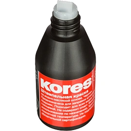 Краска штемпельная Kores черная на водно-масляной основе 28 мл