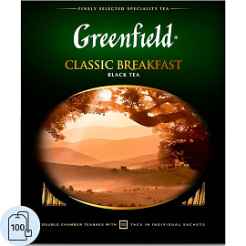Чай черный Greenfield Classic Breakfast 100 пакетиков