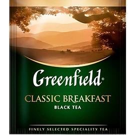 Чай черный Greenfield Classic Breakfast 100 пакетиков фото Чай черный Greenfield Classic Breakfast 100 пакетиков