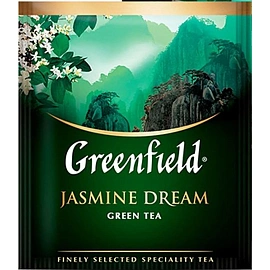 Чай зеленый Greenfield Jasmine Dream 100 пакетиков фото Чай зеленый Greenfield Jasmine Dream 100 пакетиков