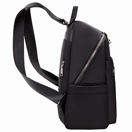 Рюкзак BRAUBERG PODIUM женский, карман-антивор, нейлон, черный, 32х26х15 см, 270815