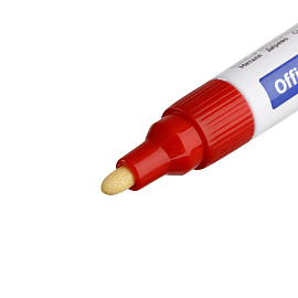 Маркер-краска OfficeSpace красная, 1-4мм, нитро-основа фото Маркер-краска OfficeSpace красная, 1-4мм, нитро-основа