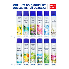Освежитель воздуха аэрозольный OfficeClean "Цитрусовый. Апельсин, лайм", 300мл фото Освежитель воздуха аэрозольный OfficeClean "Цитрусовый. Апельсин, лайм", 300мл