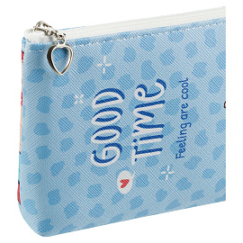 Пенал мягкий 200*85*30 MESHU "Good time blue", искусственная кожа фото Пенал мягкий 200*85*30 MESHU "Good time blue", искусственная кожа