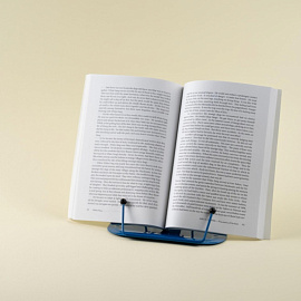 Подставка для книг Глобус металлическая синяя фото Подставка для книг Глобус металлическая синяя