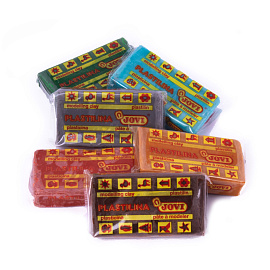 Пластилин растительный JOVI, 6 цветов "Nature", 150г, дисплей, картон