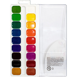 Краски акварельные медовые Луч Классика цвета 18 цветов