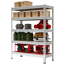 Стеллаж металлический Пакс металл МС-Т 18765-2.5 (5 полок, 1855x785x2500 мм)