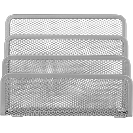 Лоток вертикальный сортер для бумаг Attache 173 мм металлический серебристый 3 отделения