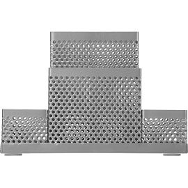 Подставка-органайзер для канцелярских принадлежностей Attache Башня 4 отделения серебристая 16x11x8 см